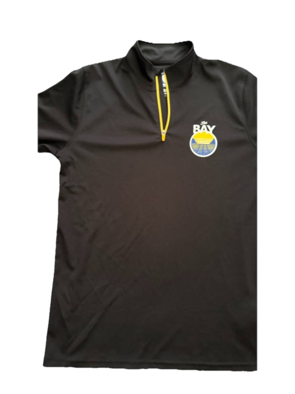 Golden State Warriors Youth 1/4 Zip Performance Sweatshirt (XL 18-20) Black